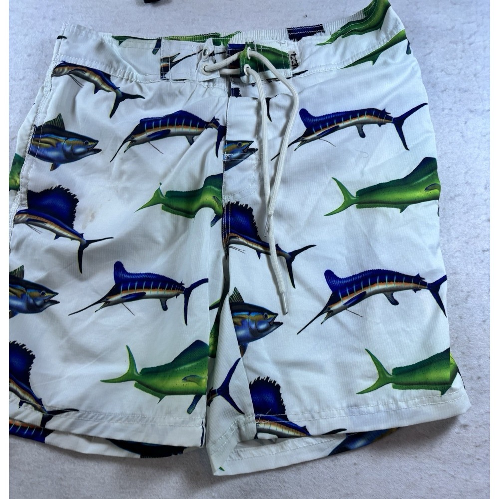 UZZI Fish Billfish Men's Med‎ (32x8) Swimsuit Swim Shorts Trunks Swimwear